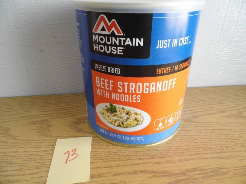 lot 73 image: Mountain House Beef Stroganoff