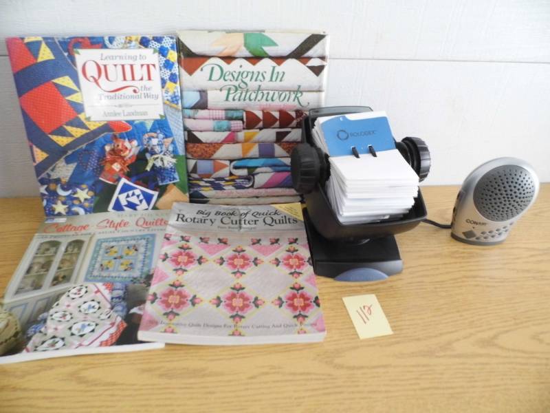 lot 112 image: Quilting Books - Rolodex - Sound Machine