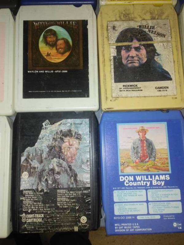 lot 97 image: Eight-track tapes, 28 singles and six sets.
