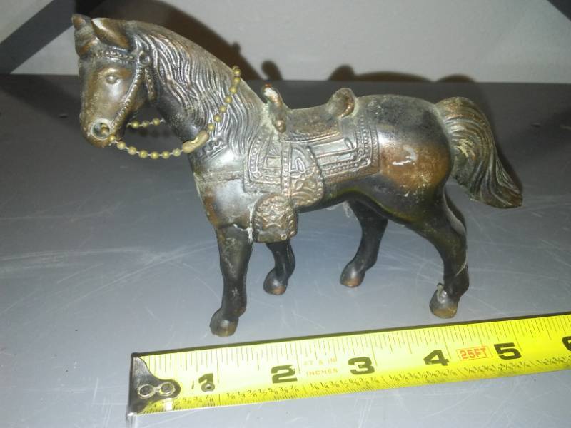 lot 149 image: Vintage Brass Horse.