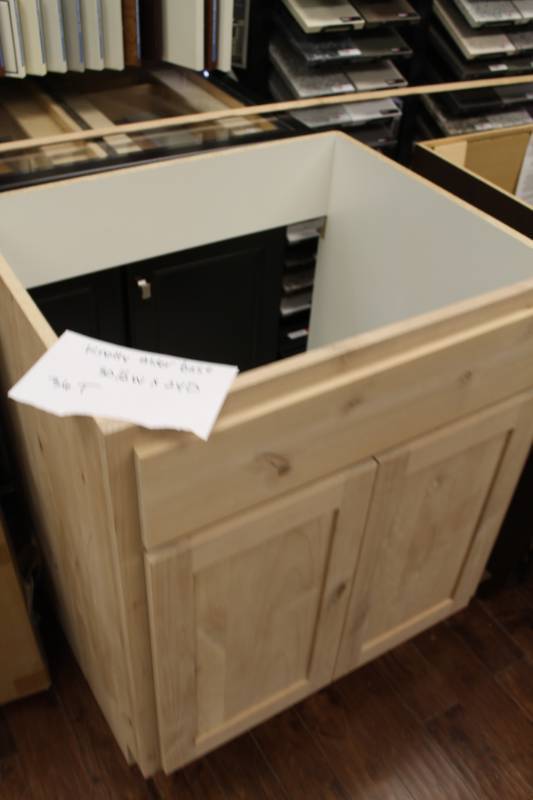 Knotty Alder Sink Base