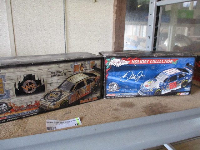 lot 16 image: Dale Jr Die Cast Cars