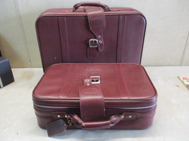 lot 53 image: Leather Luggage Bags