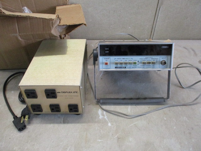 lot 71 image: Line conditioner and digital counter