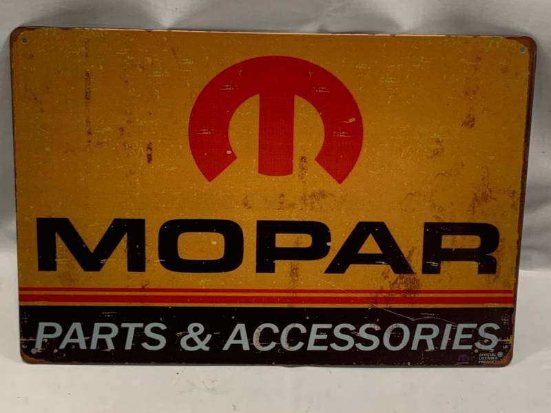 lot 11 image: Mopar Metal Sign