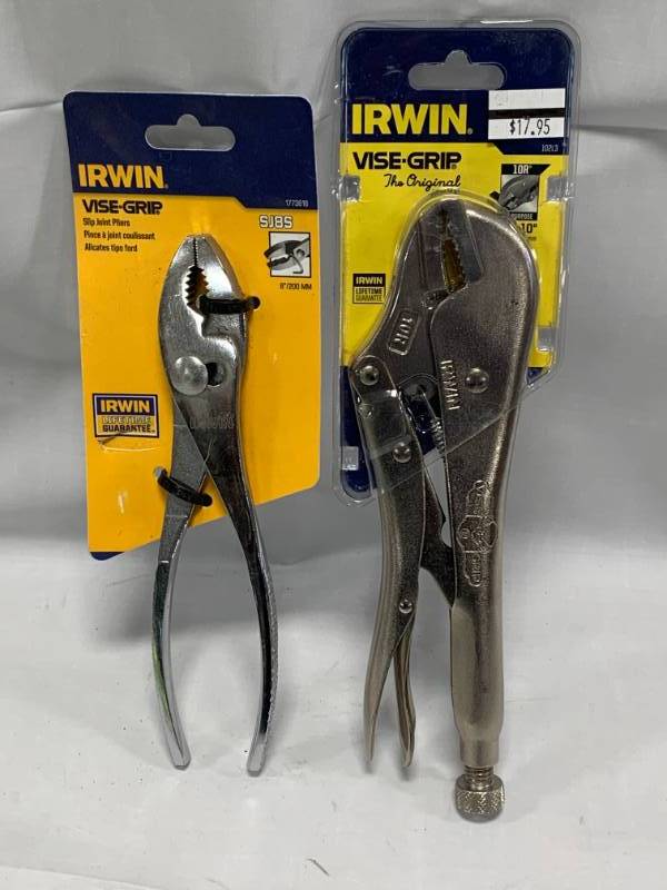 lot 17 image: Lot of 2 New Irvin Vise Grip Tools