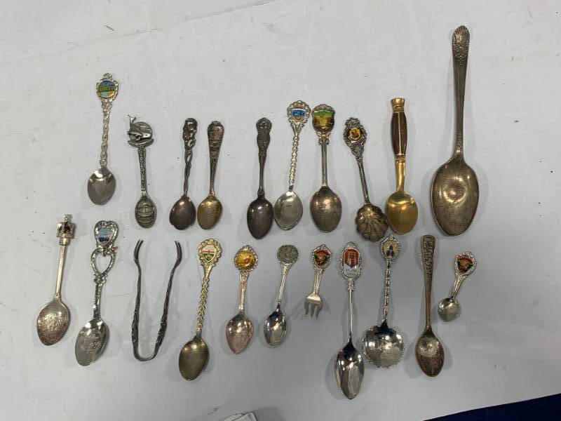 lot 28 image: Vintage Spoon Collection including some .925 Silver