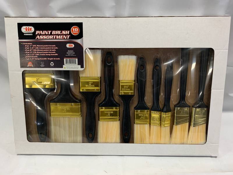 lot 55 image: 10pc Paint Brush Set New