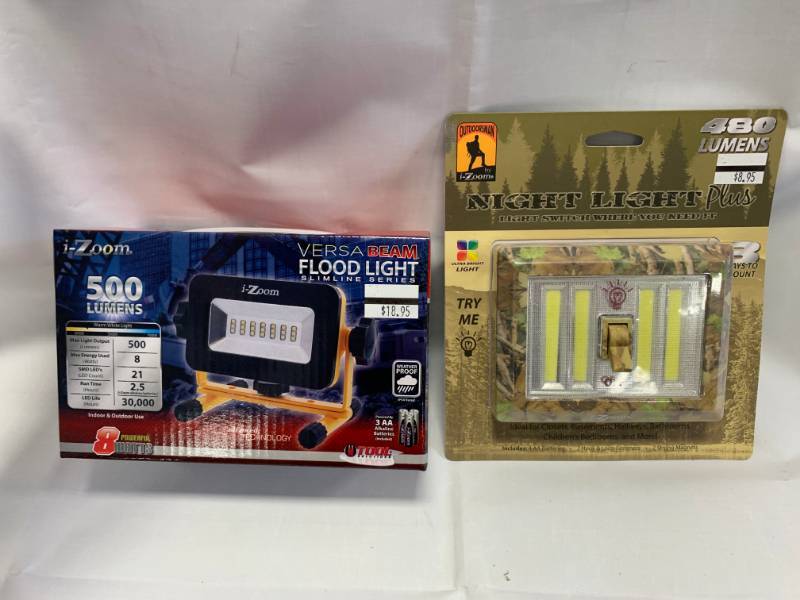 lot 100 image: Versa Beam Wireless Floodlight & Light Switch