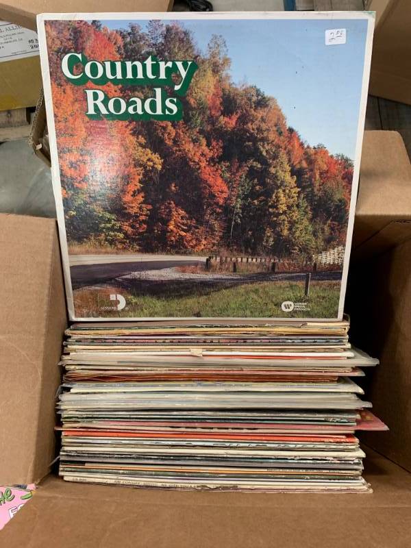 lot 127 image: Lot of 56 Record Albums (mostly country)