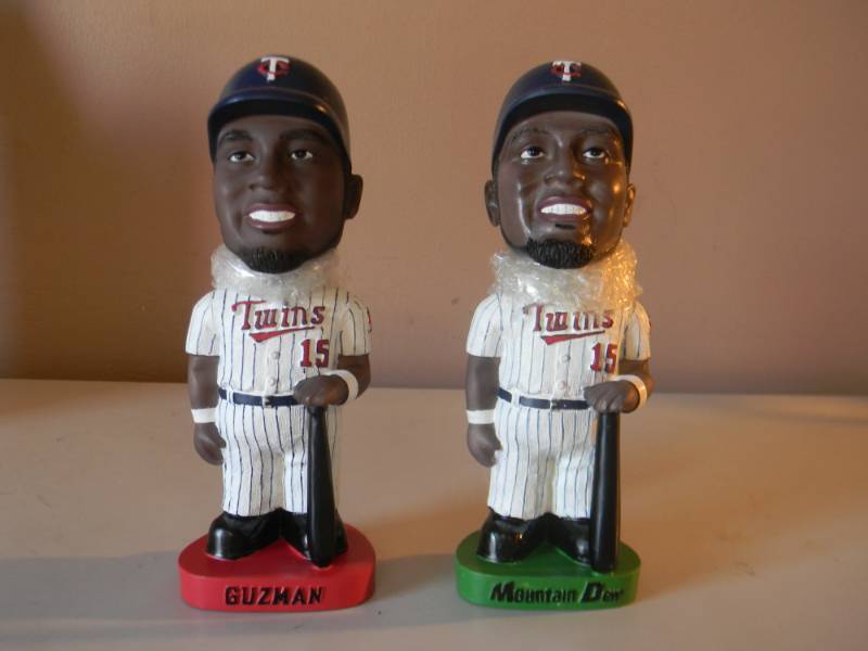 lot 42 image: 2 CRISTIAN GUZMAN BOBBLE DOBBLES - MOUNTAIN DEW & RED BASE - NICE SET - NEW IN BOX - SEE PICTURES