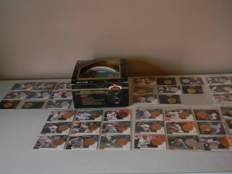 lot 44 image: TOPPS 1991 SPECIAL STADIUM SET - NEW IN BOX & COLLECTION OF PINNACLE MINT COINS & CARD COLLECTION - NICE SET - SEE PICTURES