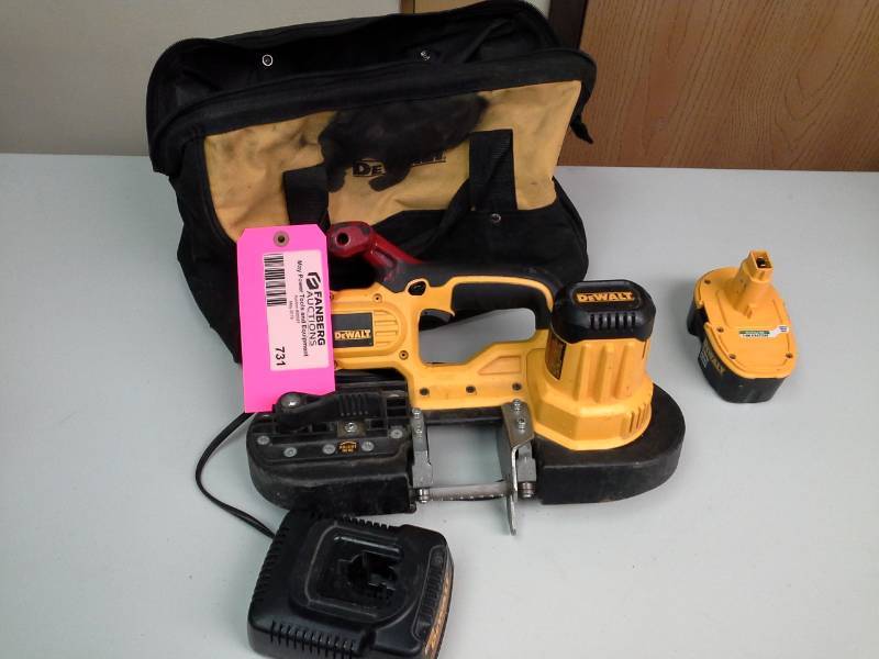 lot 731 image: DeWalt DCS370 18V Cordless Band Saw with Battery, Charger, Case