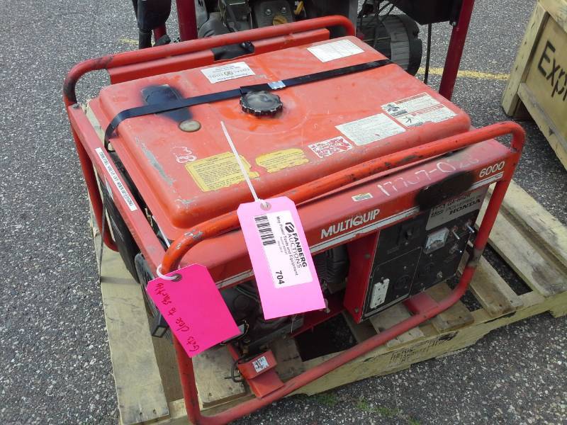 lot 704 image: Multiquip 6000W GA-6HZR Generator with Honda Motor