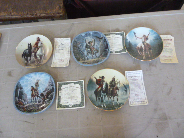 lot 58 image: 5 Native American Decorative Plates