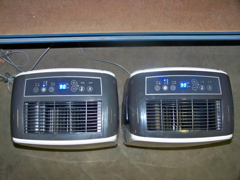 lot 21 image: (2) Whirlpool, Energy Star, 70-Pint Dehumidifiers with Built-In Pumps for PARTS  REPAIR