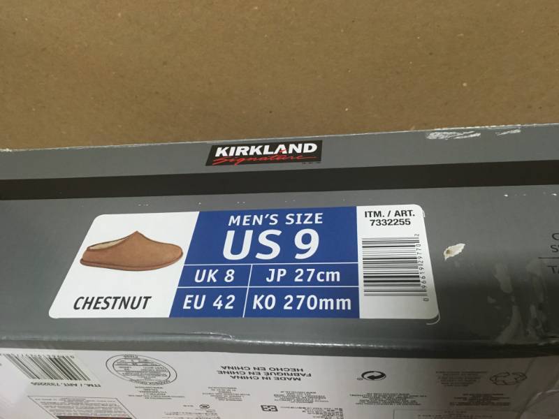 Kirkland Signature Mens Chestnut Shearling Clogs Chestnut 9 not used