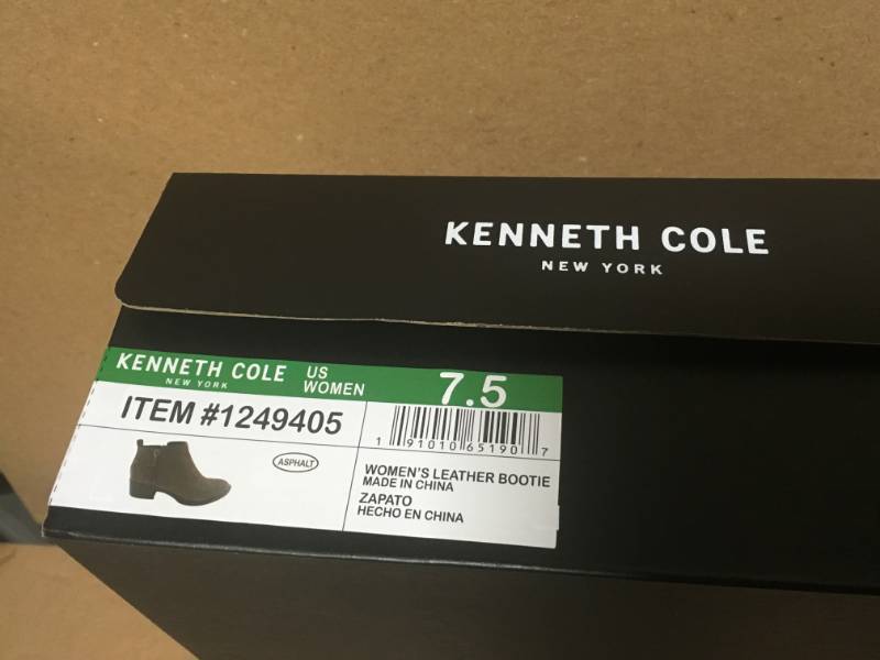 Kenneth Cole New York Womens Leather Bootie Asphalt 7.5 not used