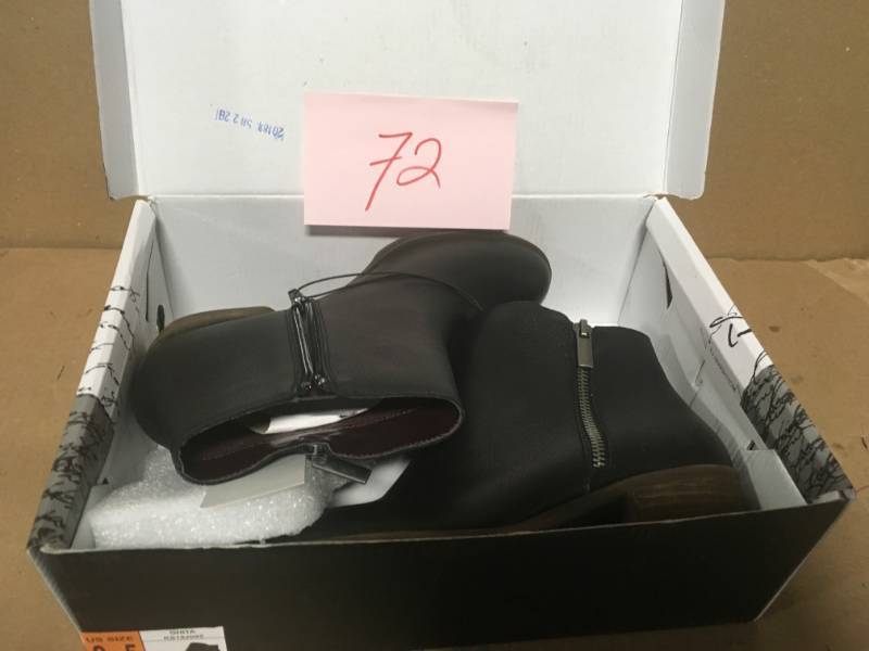 Kensie Womens Black Leather Ghita Ankle Bootie SZ 8.5 not used