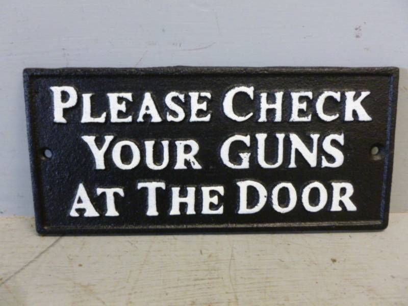 lot 119 image: Cast Iron Sign
