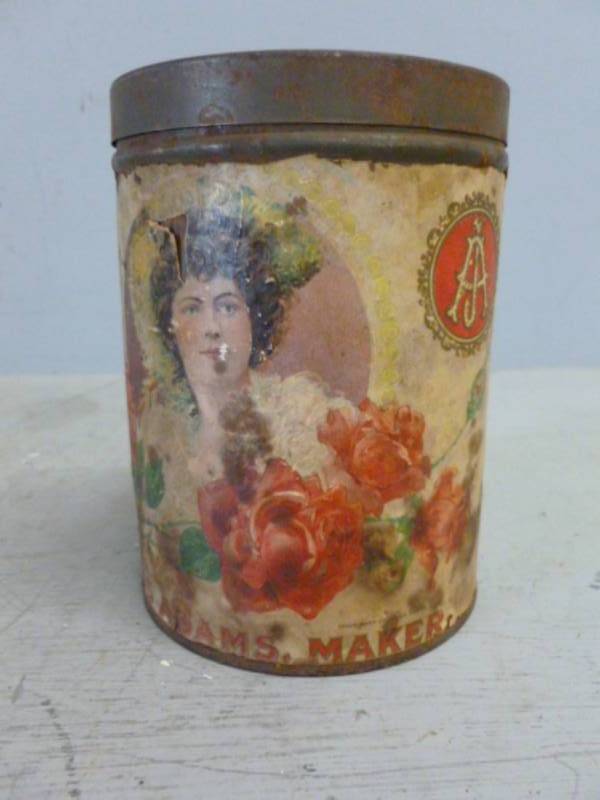 lot 120 image: Antique Tobacco Can