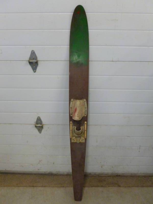 lot 230 image: Vintage Wooden Ski