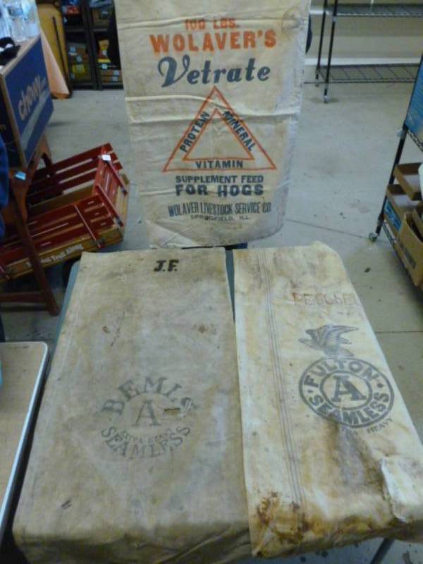 lot 268 image: Vintage Feed Sacks