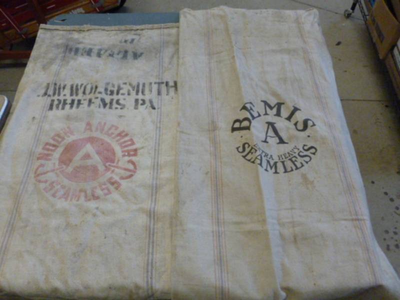lot 270 image: Vintage Feed Sacks