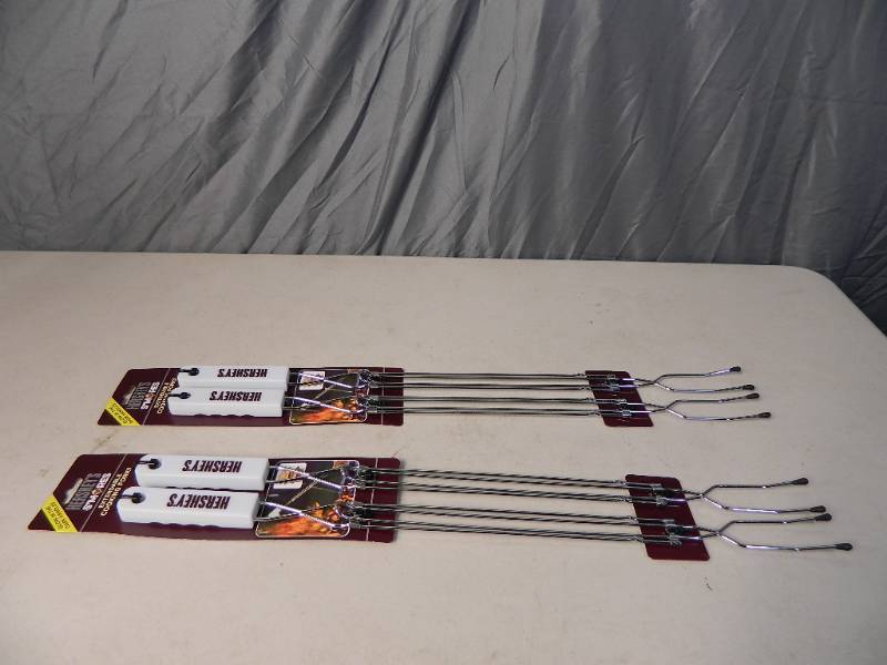 lot 53 image: 2 New Sets of Hershey Smores Extendable Cooking Forks