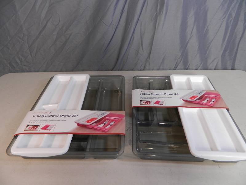 lot 75 image: 2 New Sliding Drawer Organizers