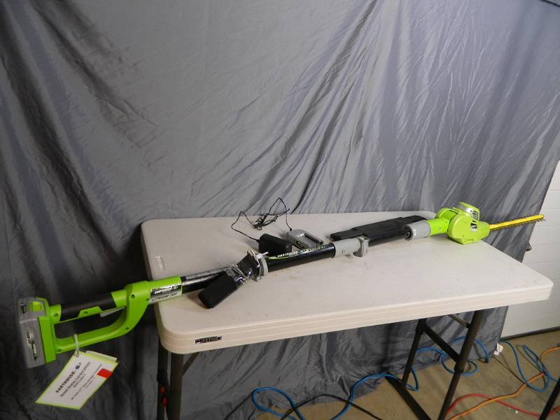 lot 17 image: New 20 Volt Lithium Ion Cordless Pole Trimmer