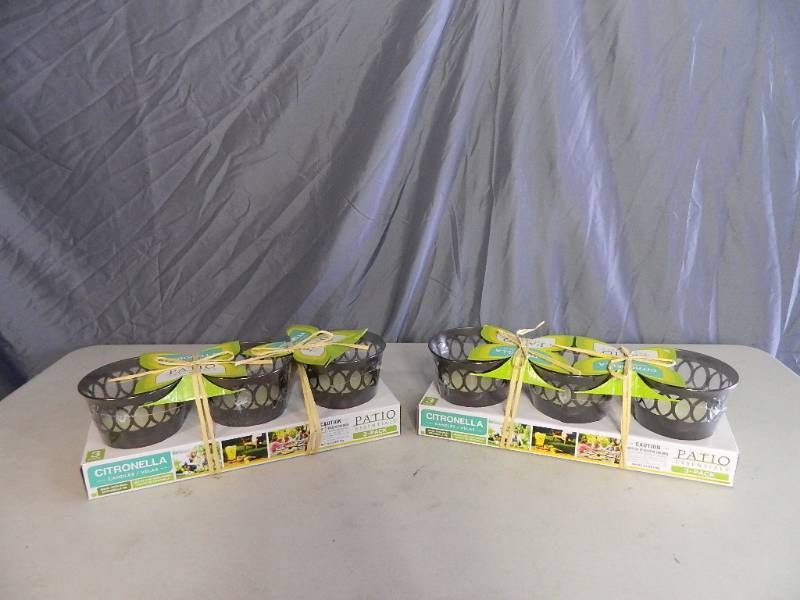 lot 129 image: 2 New 3 Packs of Citronella Candles