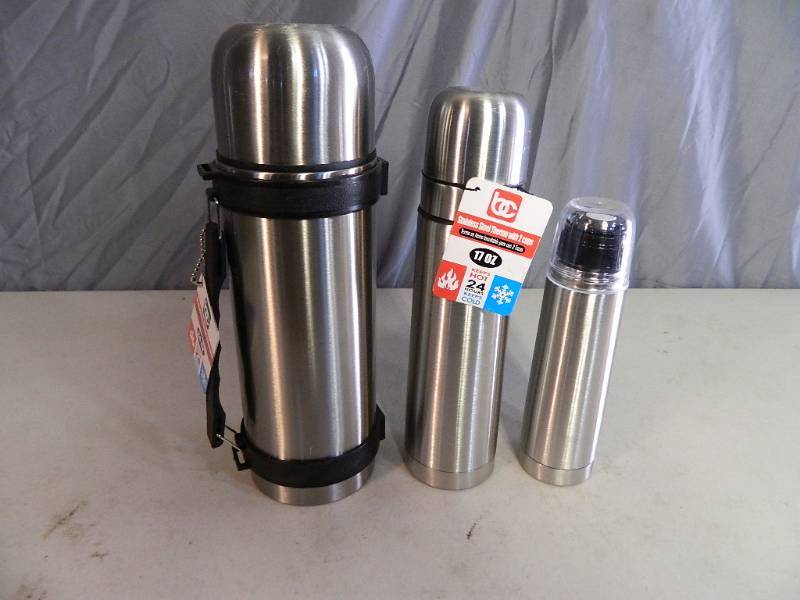 lot 137 image: 3 New Assorted Thermos