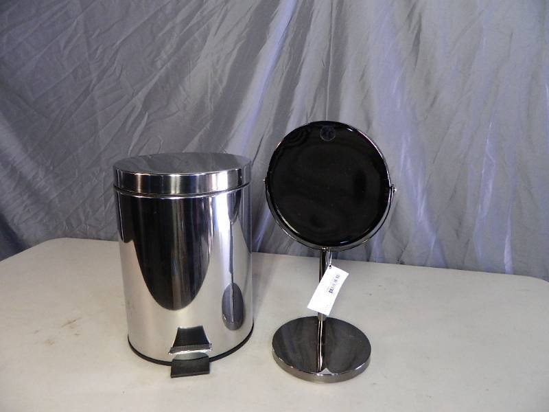 lot 139 image: New Stepcan and Magnifying Mirror