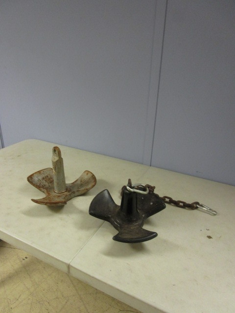 lot 515 image: TWO BOAT ANCHORS