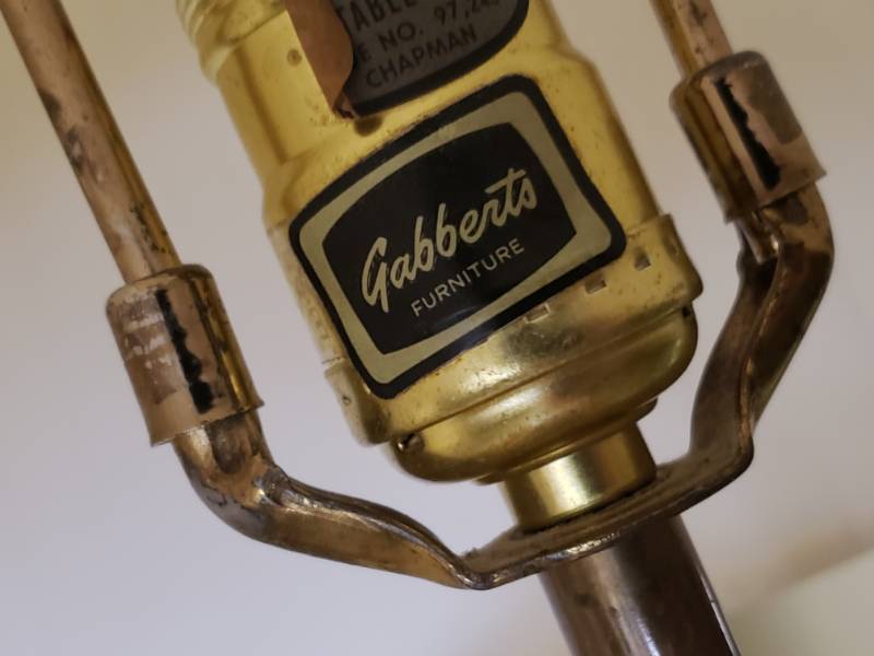 lot 39 image: (2) Pair of Gabberts Table Lamp (Only One Pictured)