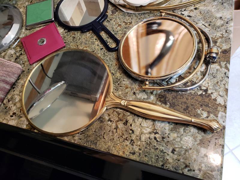 lot 60 image: Vintage Style Makeup Mirror  Bath  Estee Lauder
