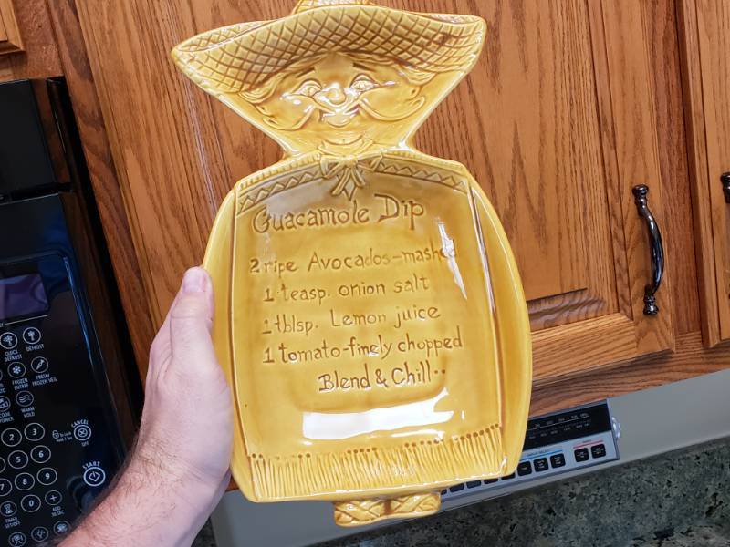 lot 65 image: Corning Wear, USA Guacamole Serving Dish, and More
