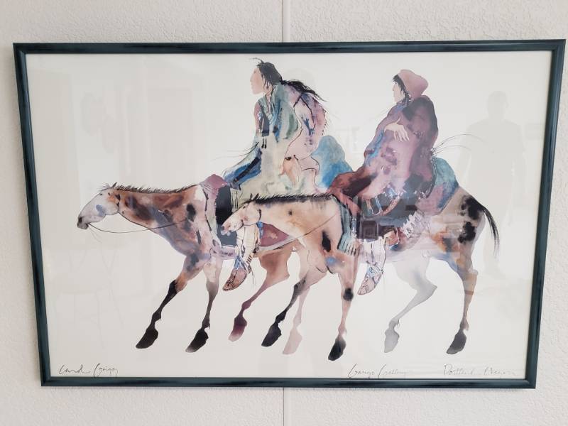 lot 100 image: Carol Grigg Gango Gallery Native American Watercolor Set of Three