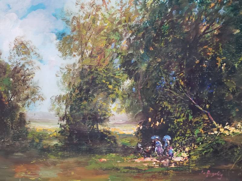 lot 137 image: Signed A. De Angelis Original Oil Painting Framed