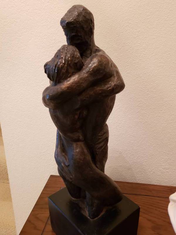 lot 143 image: (3) Designer Plaster Statues