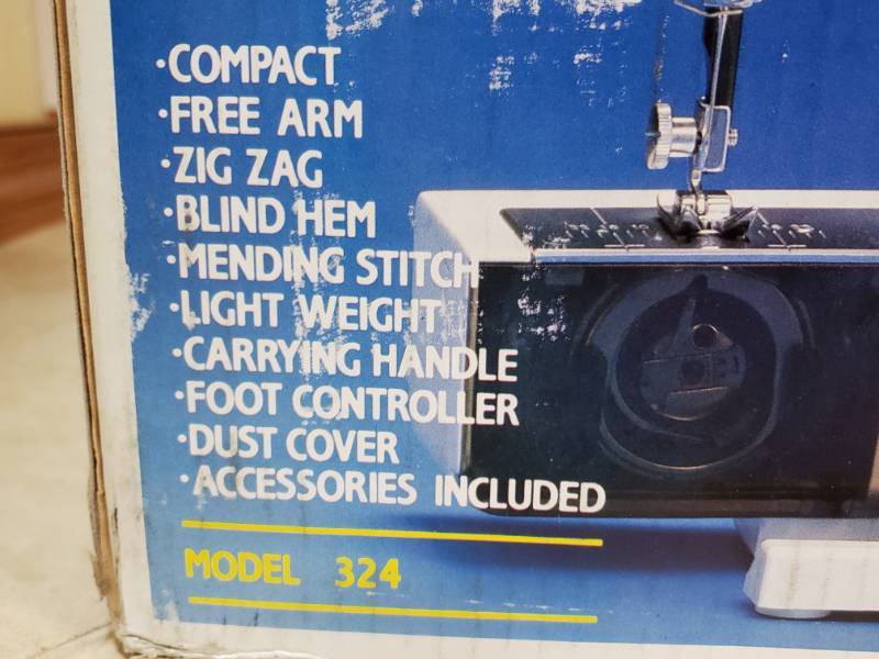 lot 169 image: Singer Model 324 Feather Weight Sewing Machine