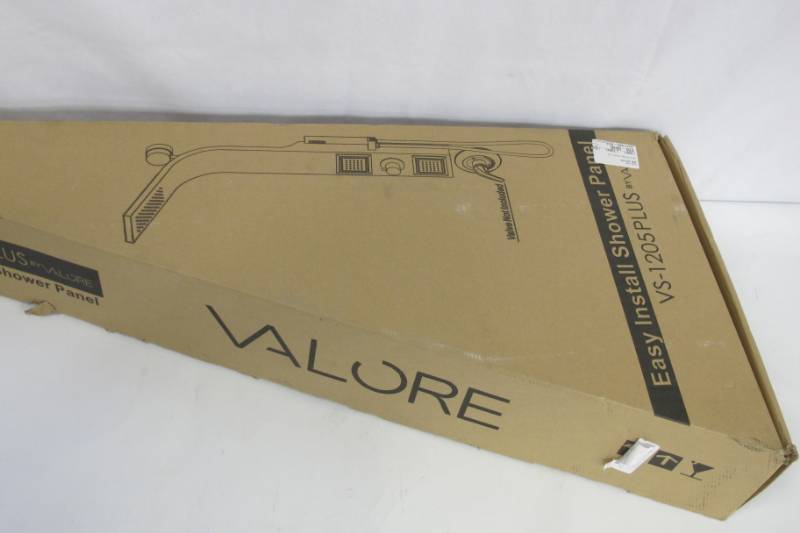 lot 16 image: Valore VS-1205 Plus Retrofit 2-Jet Shower Panel System in Stainless Steel 39 in. H x 18 in. W x 6 in. D
