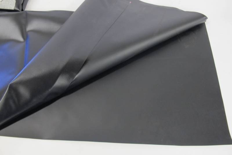lot 150 image: NEW Vinyl Remnant - 20 oz - 4 x 6  Black Vinyl tarp - Medium Heavy Duty