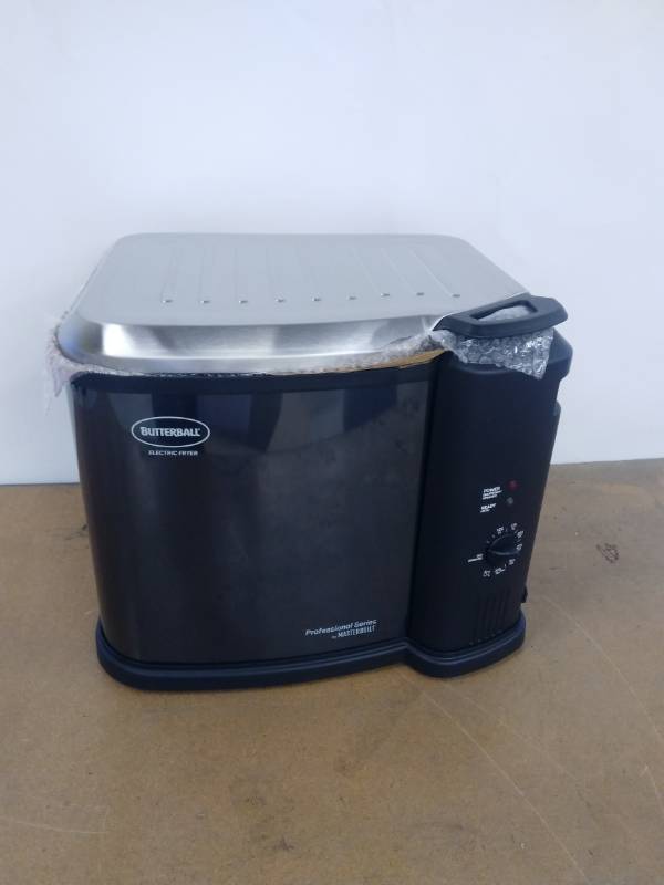 lot 20 image: Butterball MB23010618 Masterbuilt Fryer, XL, Stainless Steel Slightly used