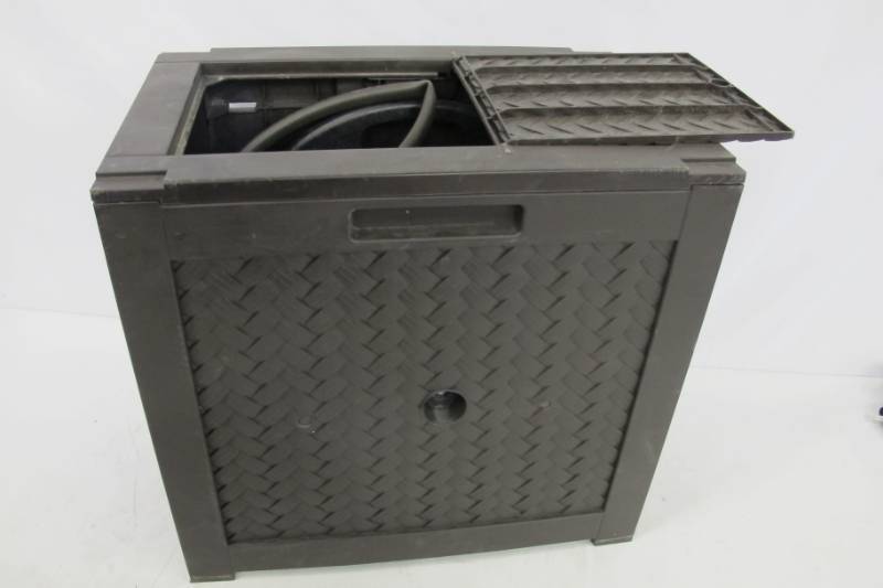 lot 69 image: Suncast 125 ft. AquaWinder Auto Rewind Hose Reel - Dark Brown