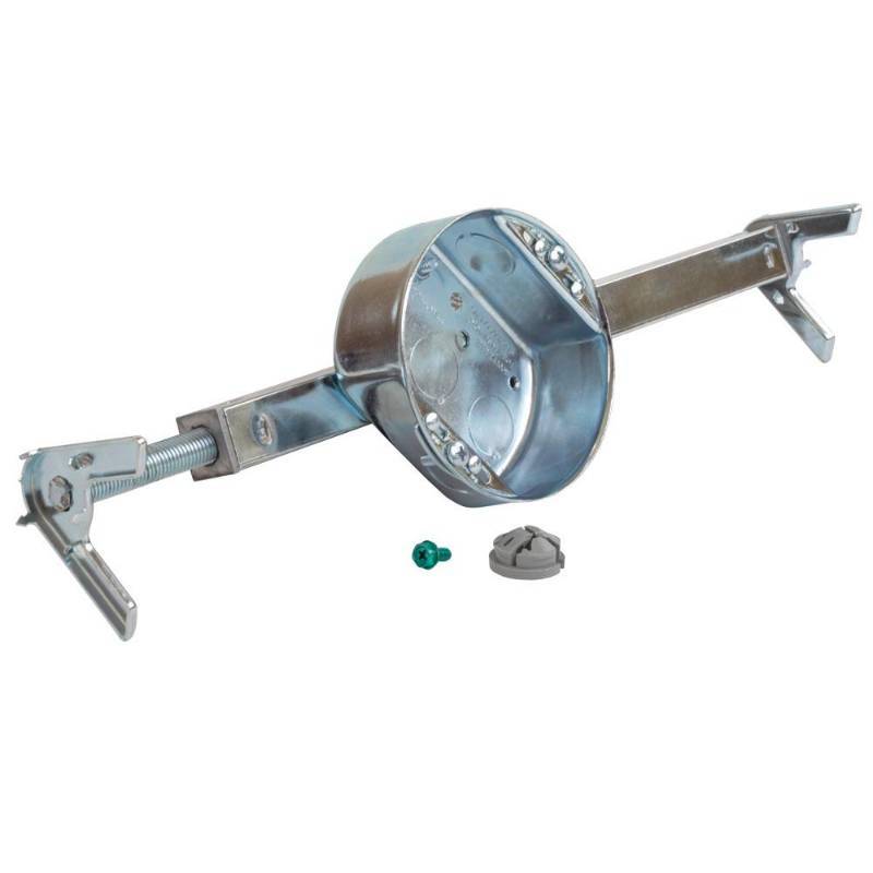 lot 34 image: Commercial Electric 15.3 cu. in. Remodel Construction Ceiling Fan Brace with 1-12 in. Box - 4 Pack