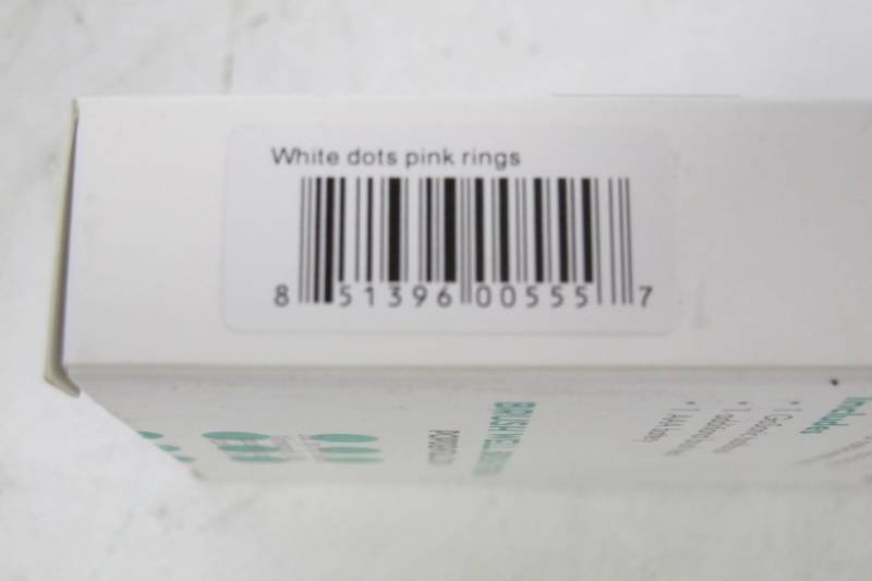 lot 83 image: Pop Dental GO Sonic Electric Rechargeable Toothbrush - White Dots  Pink Ring