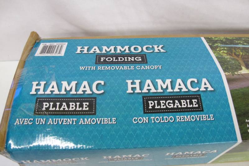 lot 98 image: Folding Hammock with Removable Canopy
