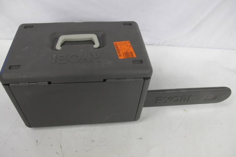 lot 113 image: RYOBI 16 in. 37cc 2-Cycle Gas Chainsaw with Heavy-Duty Case - As-IS